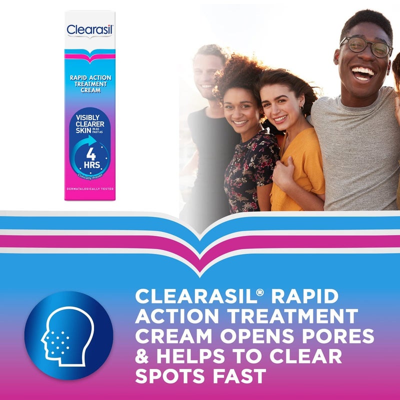 Clearasil جل كليراسيل ألترا رابد أكشن - مرطب للبشرة بحمض الساليسيليك للبالغين، مقشر وملطف، 25 مل - Image 3